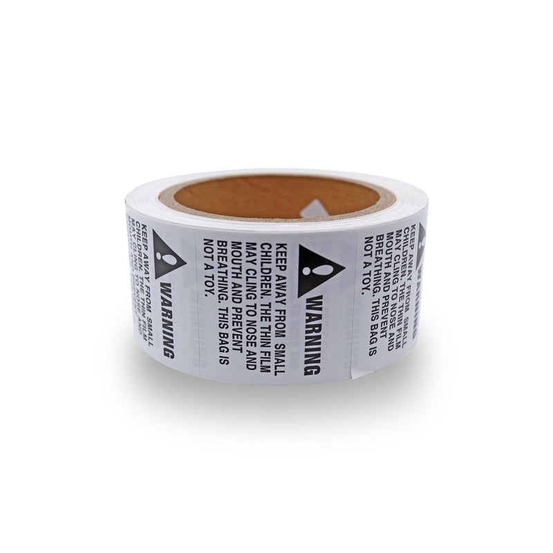 44LLC Suffocation Warning Keep Away from Children Stickers - 5 Rolls/2500 Labels - Image 2